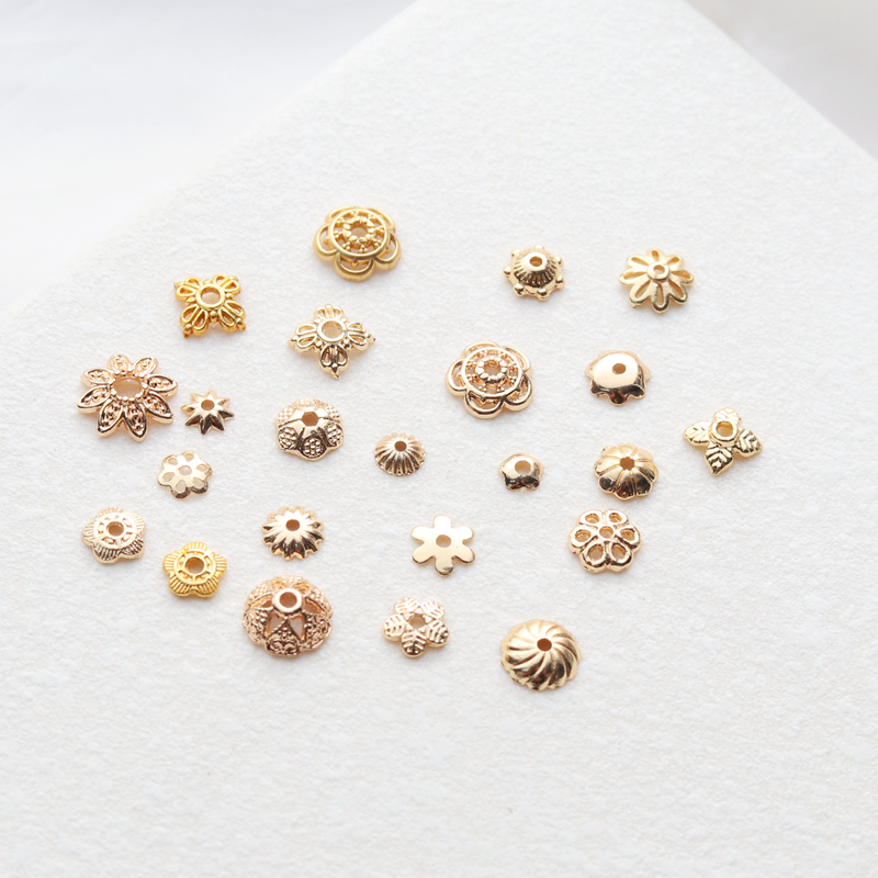 哑金多款花托帽diy饰品配件