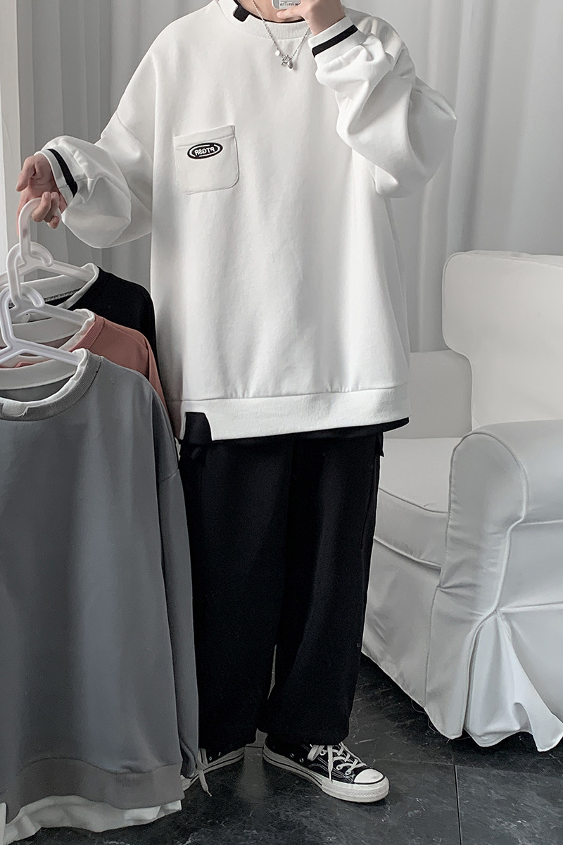 21年春季潮流男女假两件卫衣DS-B293-H020加绒,男装卫衣,电商A306
