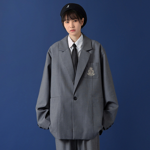 20年冬季ins加棉加厚休闲JL服学院风西装外套 DS-B293-K756-P95图片