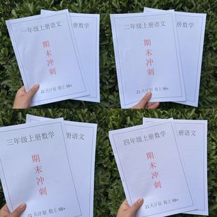 2025新版一二三四年级语文数学上册期末冲刺21复习每日一练练习本
