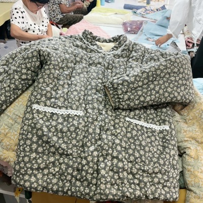 手工棉花棉衣一针一线 女式中老年棉袄女士棉服女装加厚冬天新款