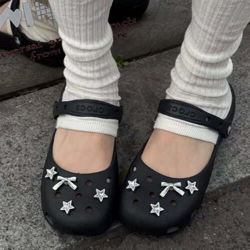 小红书 洞洞鞋花适配crocs洞洞鞋配饰鞋花鞋扣金属装饰配件玛丽珍