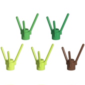 100块 3741 植物小草花茎 MOC国产小颗粒积木零件 兼容乐高