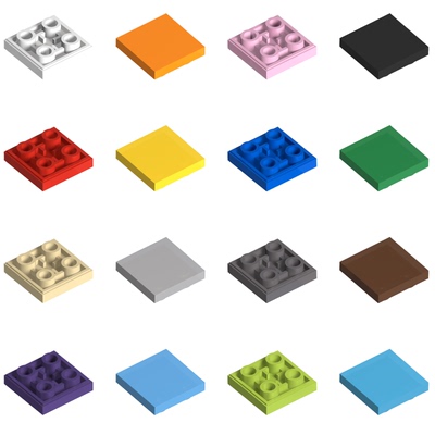 50块 MOC国产小颗粒积木 兼容乐高 11203 平面板反向2x2