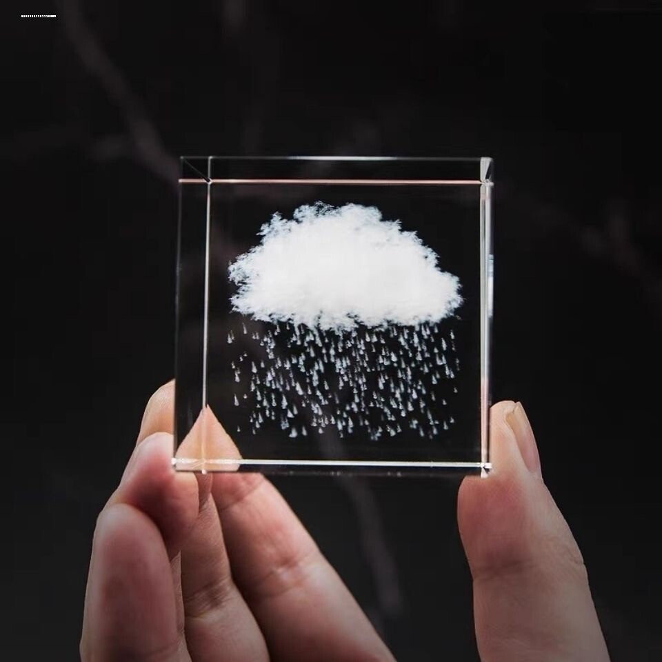 天空市集下雪的云雪花摆件创意礼品送女友闺蜜生日礼物元旦圣诞节