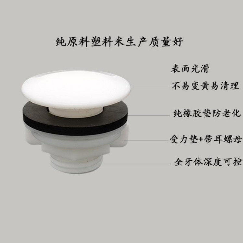 不锈钢水槽盖子净水器堵孔塞洗菜盆台面密封口盖厨房洗碗池装饰帽 - 实物图