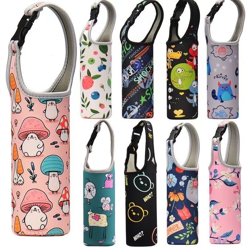 手提成人儿童通用小尺寸保温杯水杯杯套保护套冬季500/350ml毫升