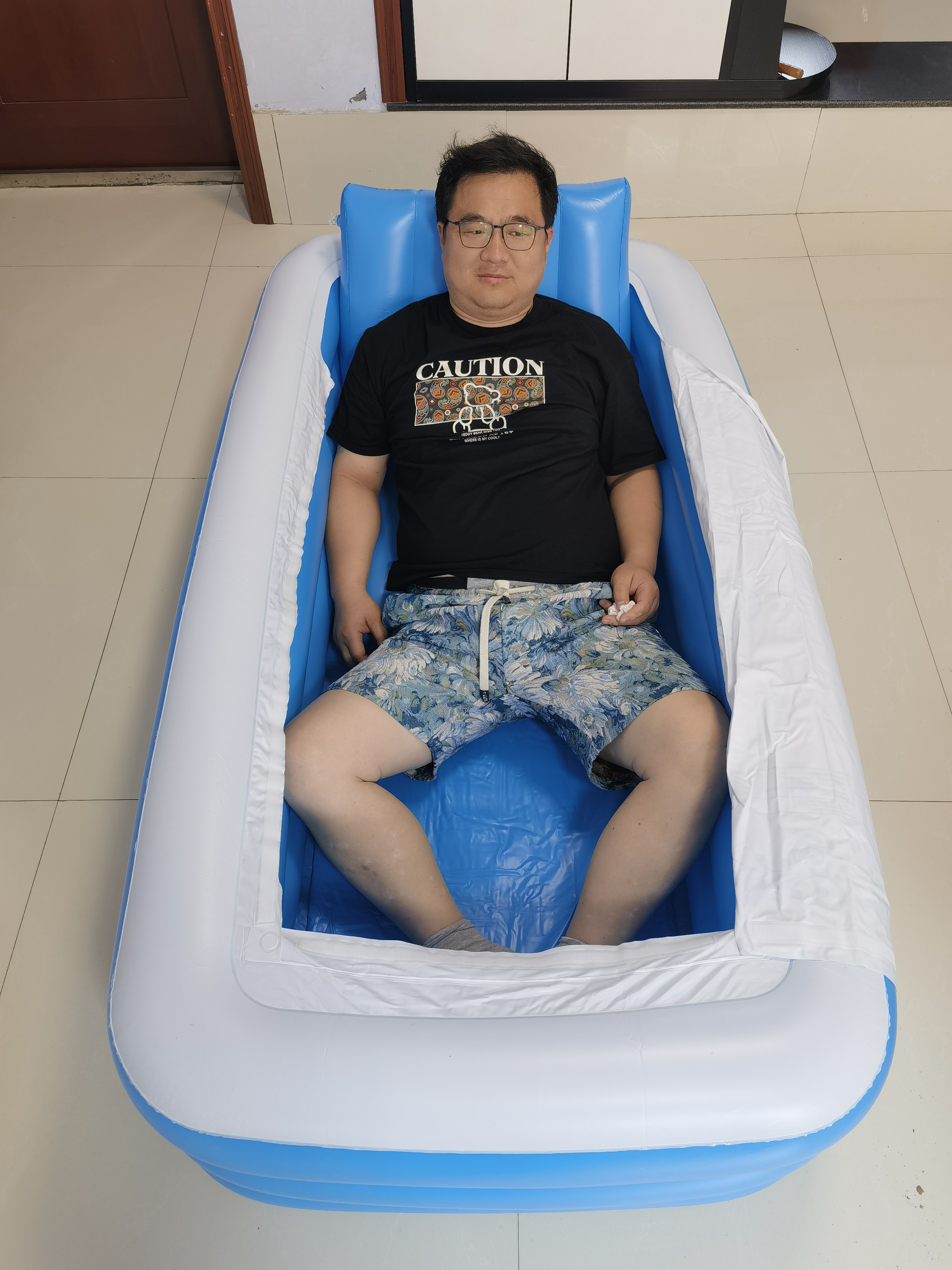 折叠全身洗澡桑拿充气浴缸