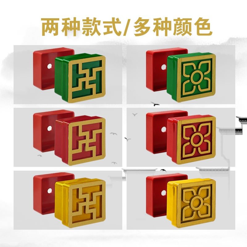 富贵花树脂万字头墙门装饰