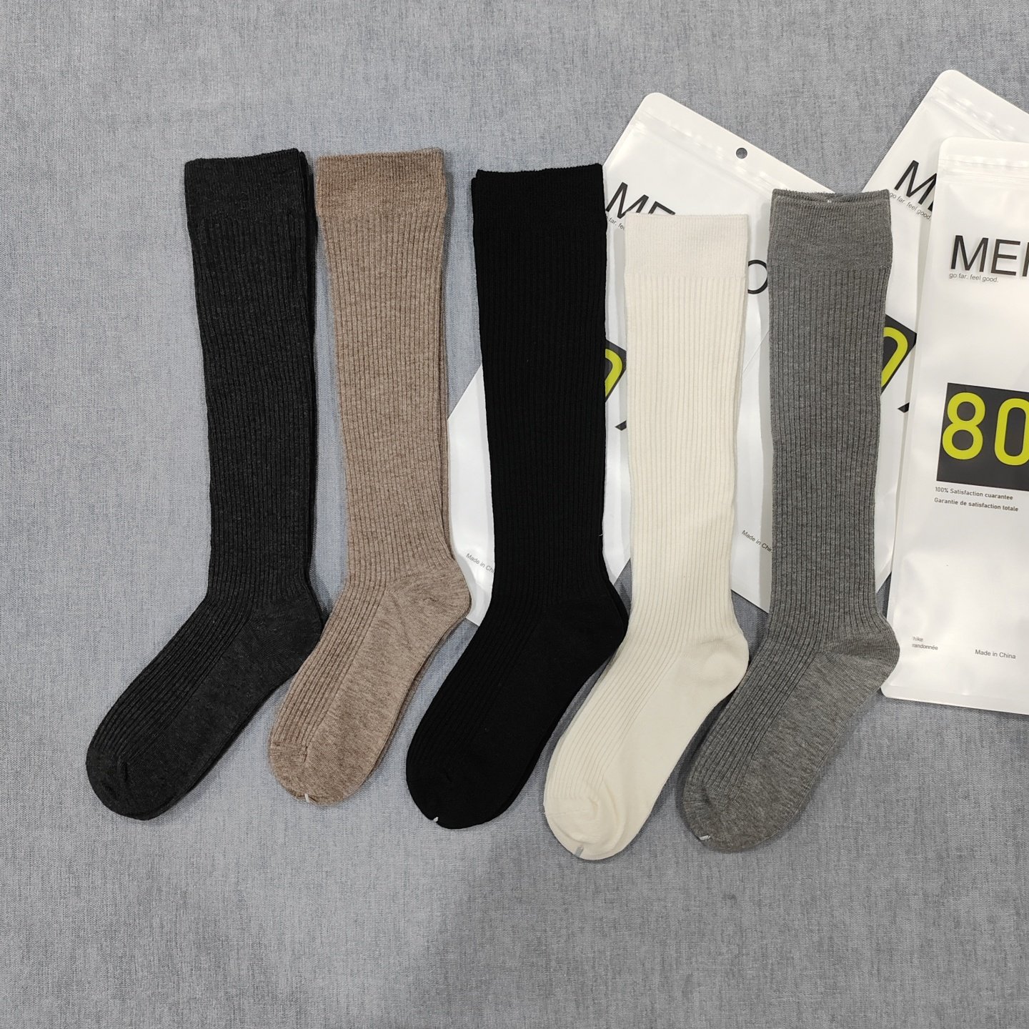 80%美利奴羊毛女竖条双针高筒及膝小腿袜秋冬保暖纯色堆堆袜显瘦,女士内衣/男士内衣/家居服,长筒袜,淘宝优惠券,粉丝福利购,淘宝优惠卷