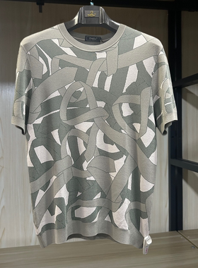 金利来男装针织衫夏款修身版圆领休闲短袖上衣MWW22111411-44