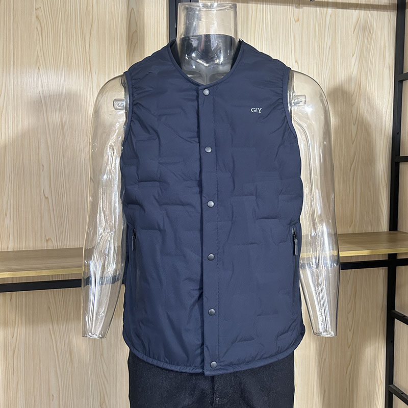 金利来男装GY25秋冬季白鸭绒常规羽绒保暖马甲VDR0046-PV002-95