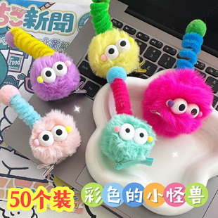 地推活动小礼品丑娃搞怪毛球发夹地摊热卖 发饰幼儿园送女生小礼物