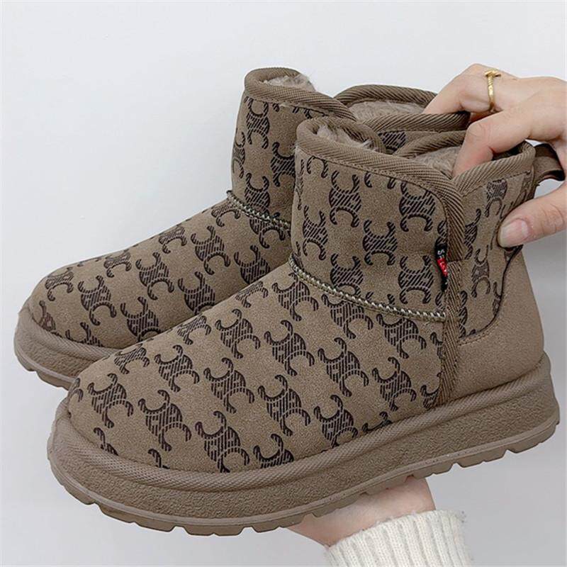 2024冬季新款洋气百搭雪地靴韩版加绒加厚女士休闲棉鞋老北京布鞋,女鞋,时尚雪地靴,淘宝优惠券,粉丝福利购,淘宝优惠卷