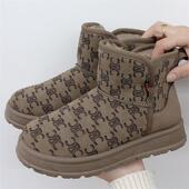 新款 洋气百搭雪地靴韩版 加绒加厚女士休闲棉鞋 2024冬季 老北京布鞋