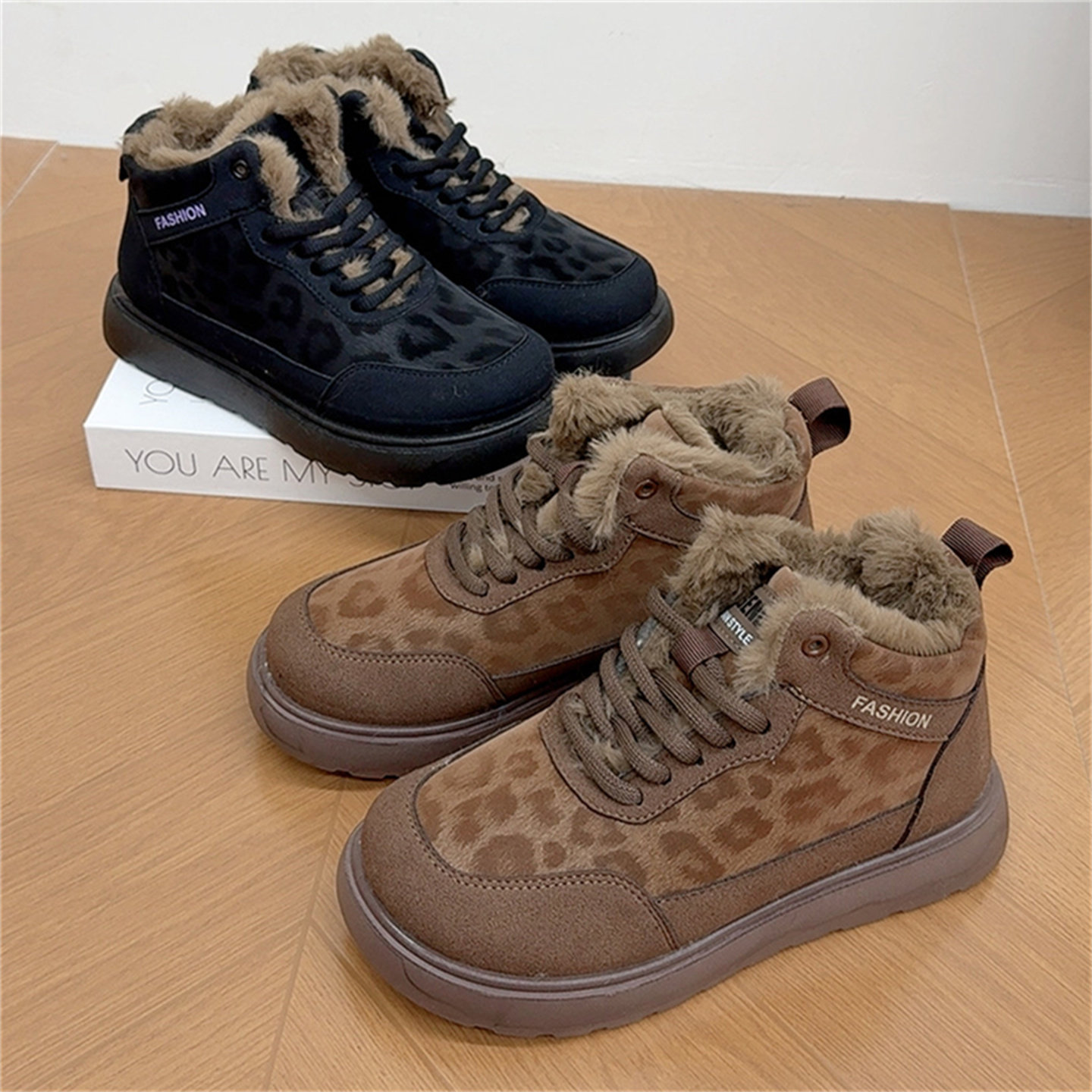 冬季新款老北京棉鞋时尚洋气豹纹休闲女棉鞋加绒加厚保暖妈妈鞋,女鞋,棉鞋,淘宝优惠券,粉丝福利购,淘宝优惠卷