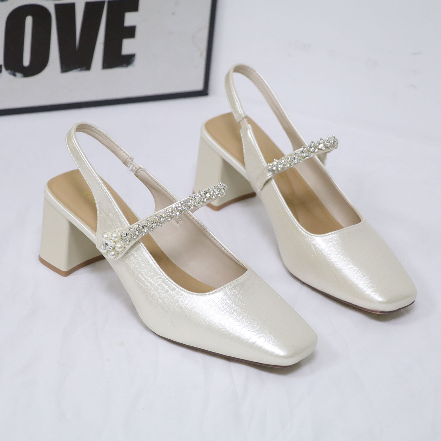 方头半包头凉鞋女2026夏季新款玛丽珍法式仙女风软皮粗跟后空单鞋,女鞋,时装凉鞋,淘宝优惠券,粉丝福利购,淘宝优惠卷