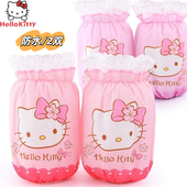 头秋冬短款 Hello 防水脏袖 套小学生可爱卡通护袖 女童 kitty儿童袖