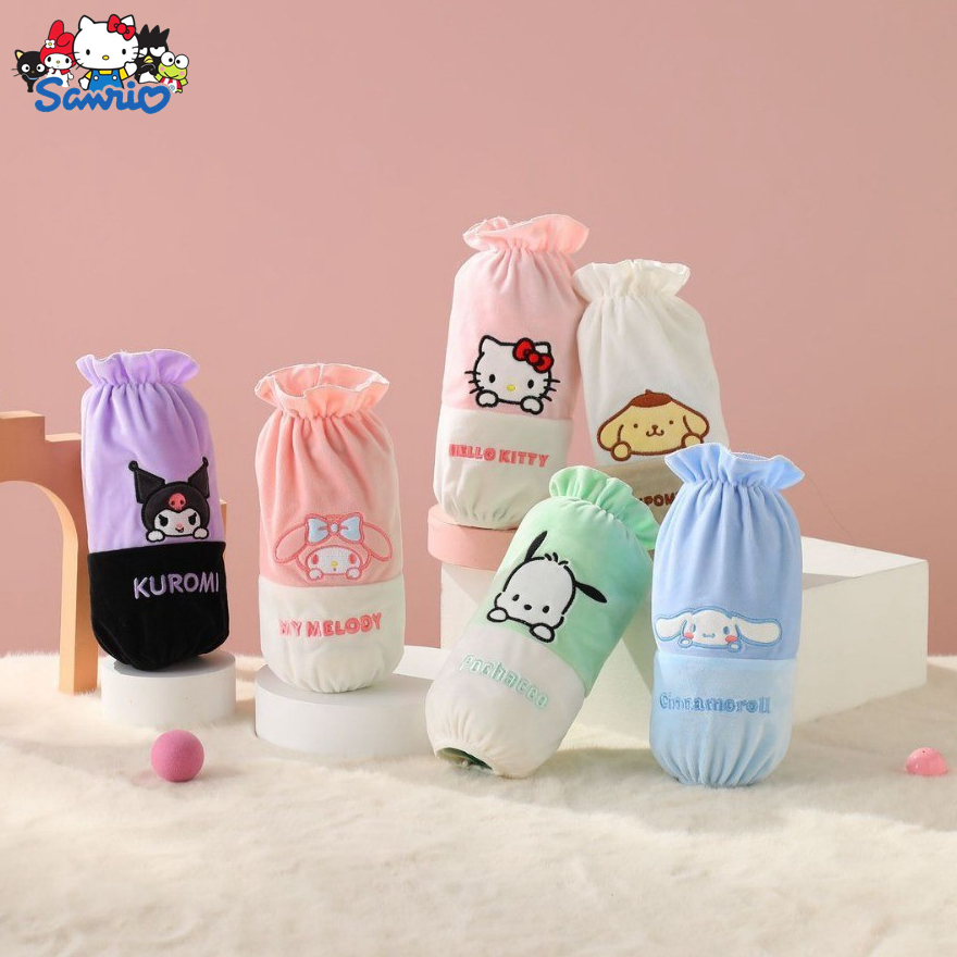 长款毛绒防脏袖套可爱卡通