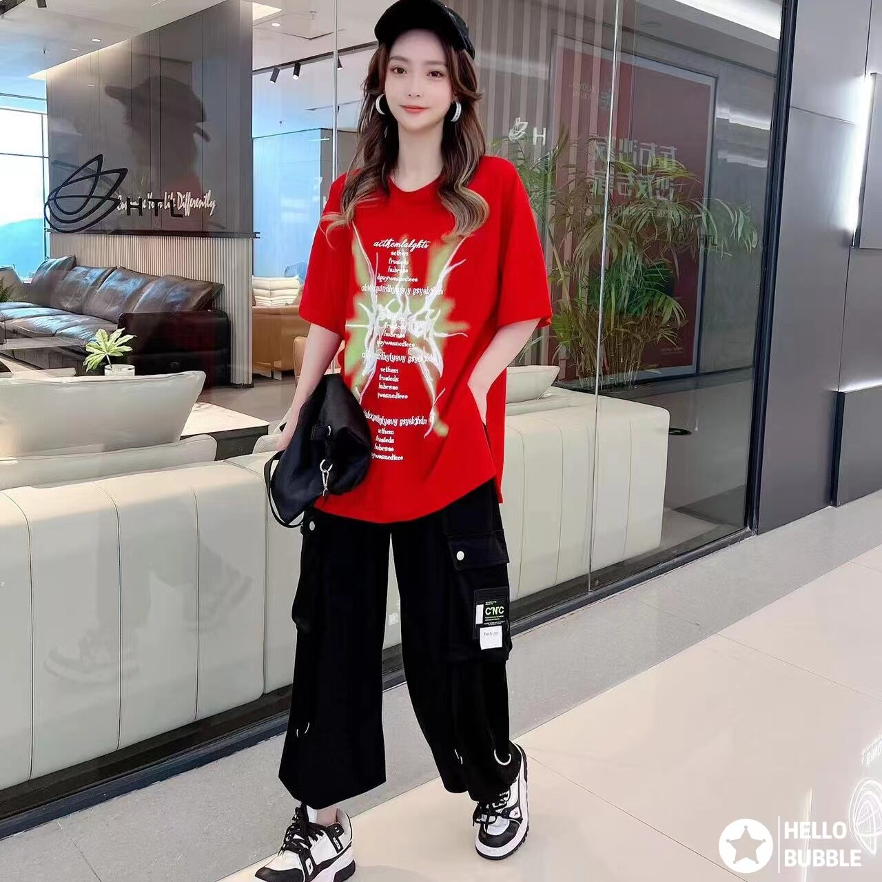 夏季新款曳步舞套装天丝棉 T恤鬼步舞裤子蒓棉广场舞队服两件套潮