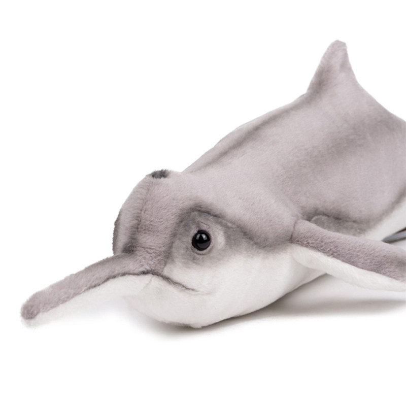 HANSA进口白鳍豚玩偶毛绒公仔可爱仿真中华白海豚玩具礼物6793