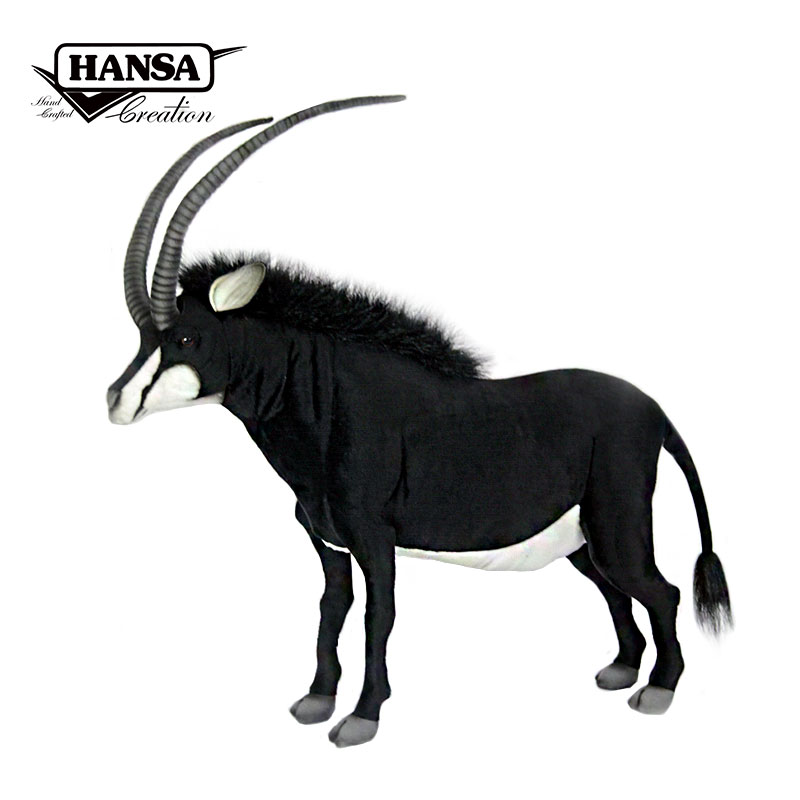HANSA进口仿真黑马羚毛绒玩偶