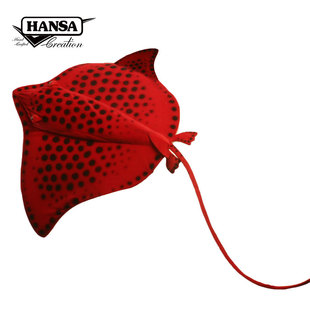 5082 正版 饰 墙面装 110x85x10cm hansa魟鱼毛绒玩具超大玩偶