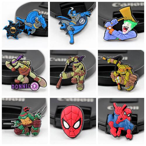 正品crocs忍者神龟蝙蝠侠鞋花