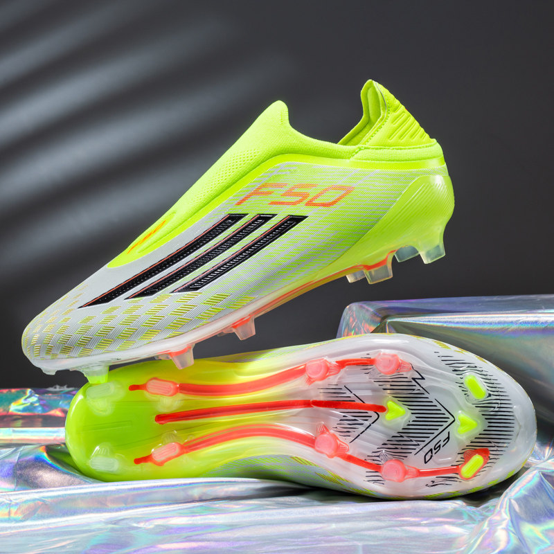 亚马尔F50足球鞋无鞋带FG长钉男AG短钉TF碎钉学生成人训练鞋超轻
