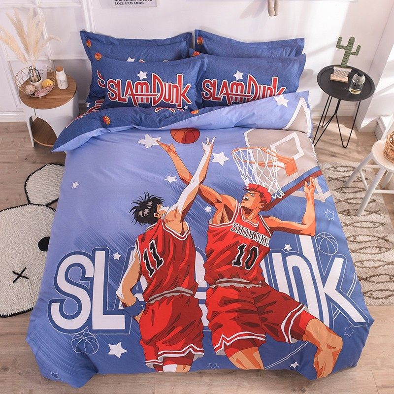 全棉卡通四件套男孩灌篮高手纯棉床上用品学生三件套儿童被套床笠,床上用品,床品套件/四件套/多件套,淘宝优惠券,粉丝福利购,淘宝优惠卷