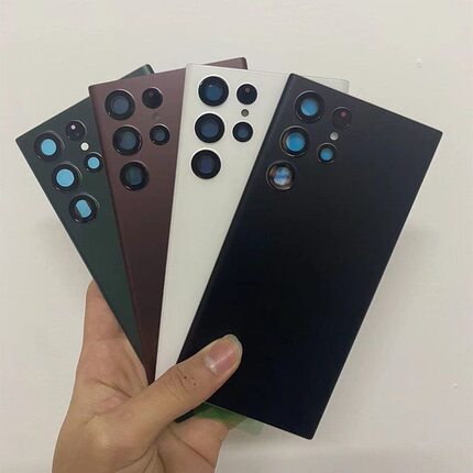 三星拆机S22Ultra原装后盖S22+原厂玻璃后壳S22手机电池盖S22+外壳