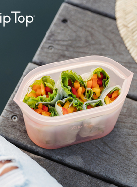 美国ZipTop硅胶饭盒可站立硅胶袋零食水果保鲜袋冰箱冷冻收纳便携
