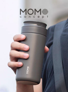 日本momo随行保温杯316不锈钢车载便携过滤茶漏隔网男女办公水杯