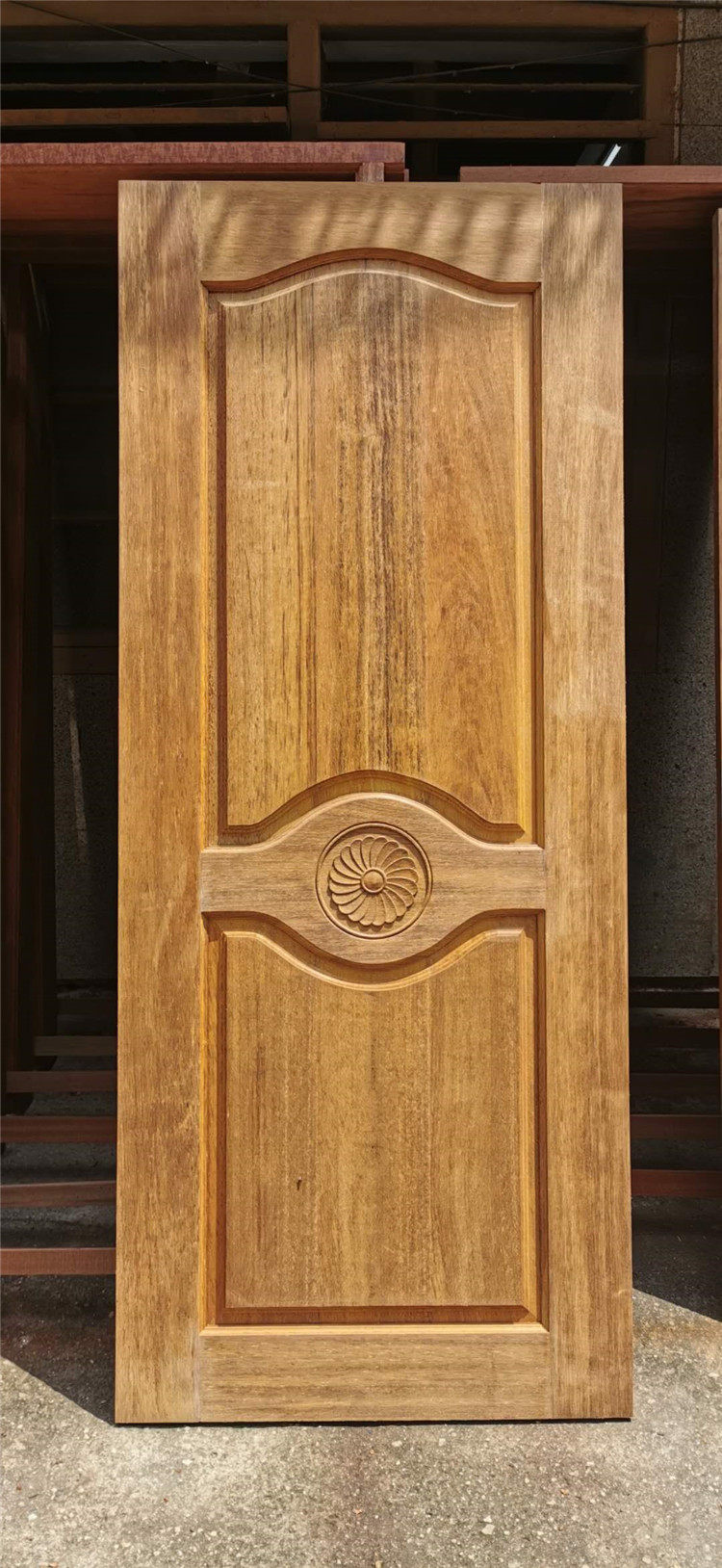 门菠萝格实木门原木门卧室门素门房门家装门室内定制木门毛坯门