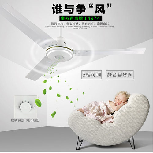 江门金羚fc-30n吊扇绿色白色56寸
