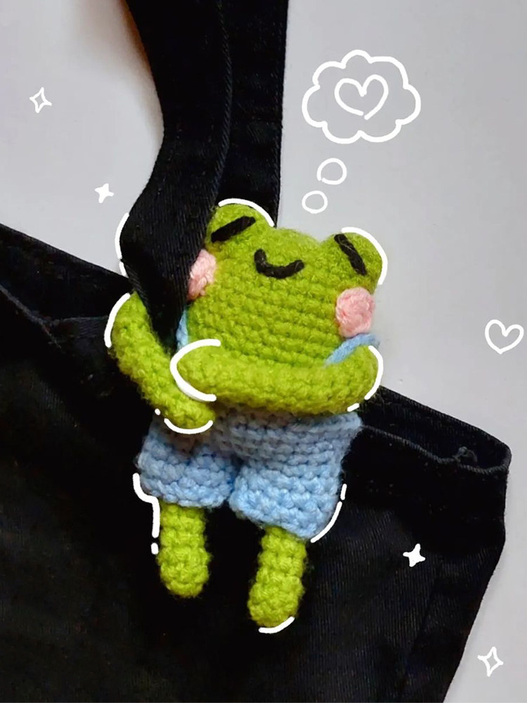 细牛奶棉手工钩织包挂DIY