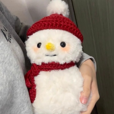 手工编织超大可爱雪人玩偶毛线钩针diy材料包自制抱枕安抚礼物