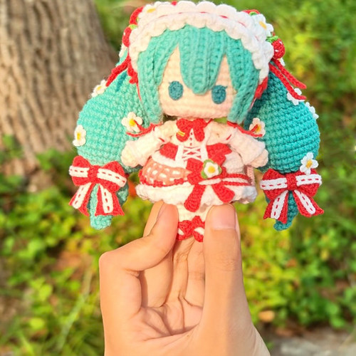 香香软软魔法少女立体小玩偶毛线钩织手工编织自制diy材料包摆件