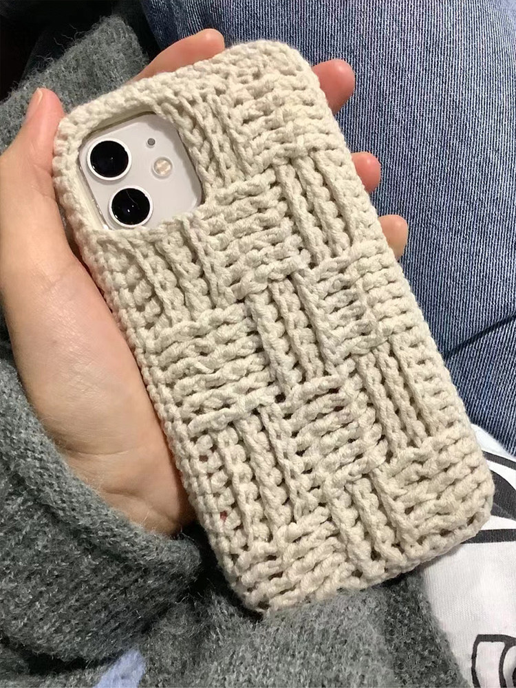 牛奶棉手工钩织手机壳diy材料包