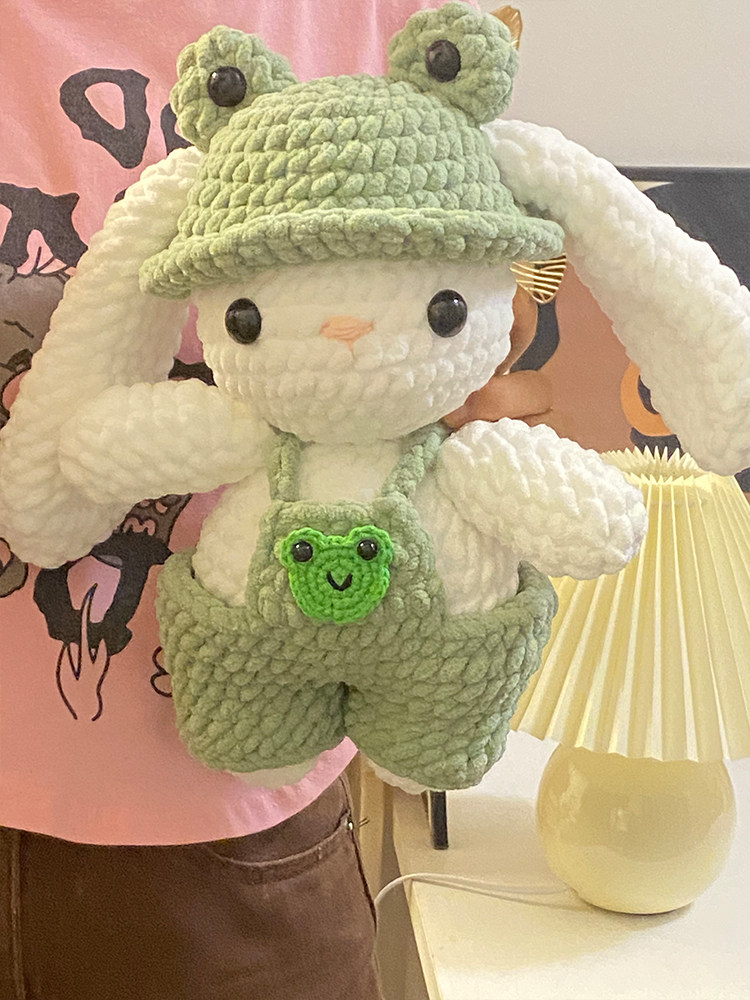 粗冰条线手工钩织玩偶DIY