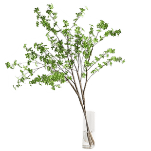 仿真日本吊钟马醉木植物叶子树枝家居落地样板间橱窗装饰绿植摆件