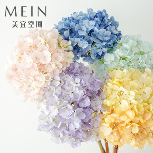 高品质渐变色绣球仿真花