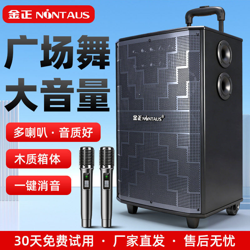 户外移动拉杆家庭唱k歌一体机广场舞演出音响户外蓝牙大功率音箱