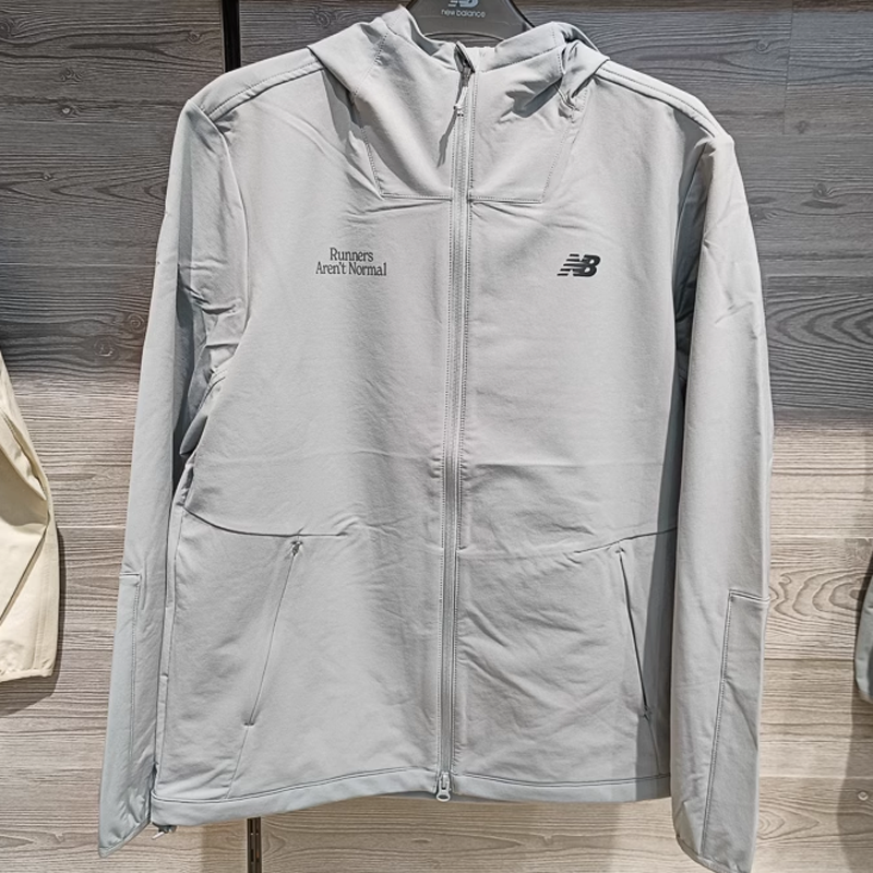 New Balance, ветрозащитная бархатная куртка со шапкой