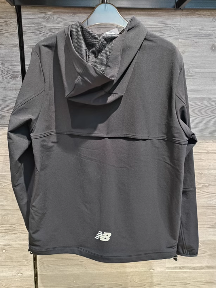 New Balance, ветрозащитная бархатная куртка со шапкой