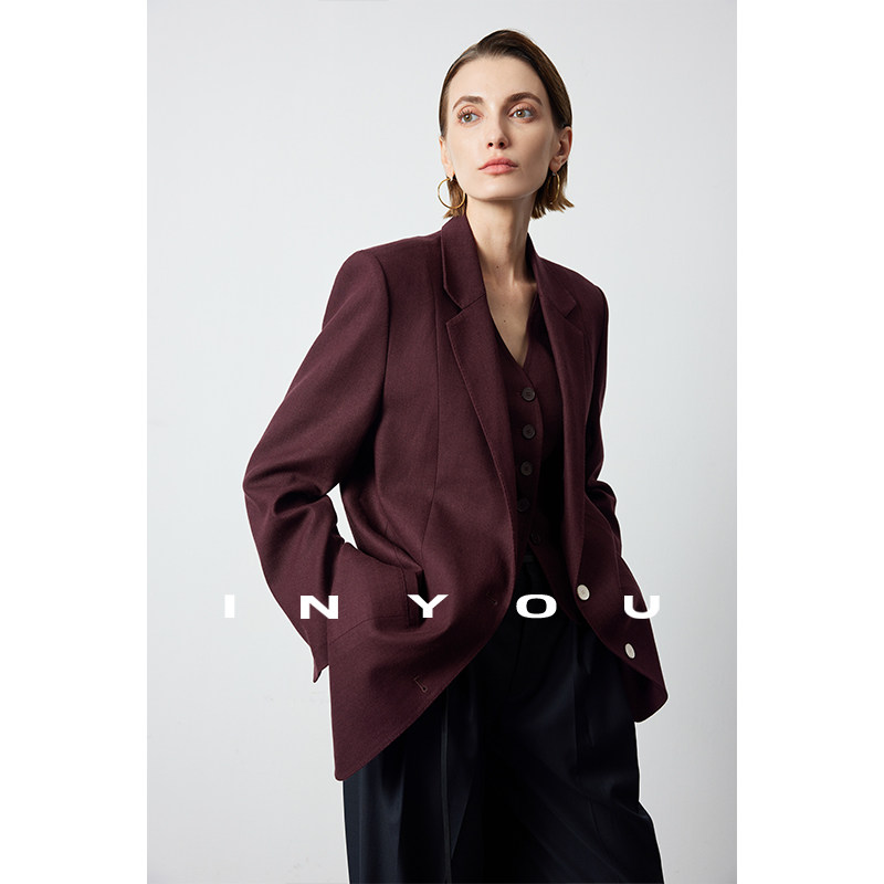 因由 简约实穿高级感休闲西服老钱风廓形显瘦法式松弛西装外套女,女装/女士精品,西装,淘宝优惠券,粉丝福利购,淘宝优惠卷