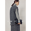 女秋冬二件套 套装 因由 VTG轻奢小香风流苏V领马甲上衣半身裙时尚