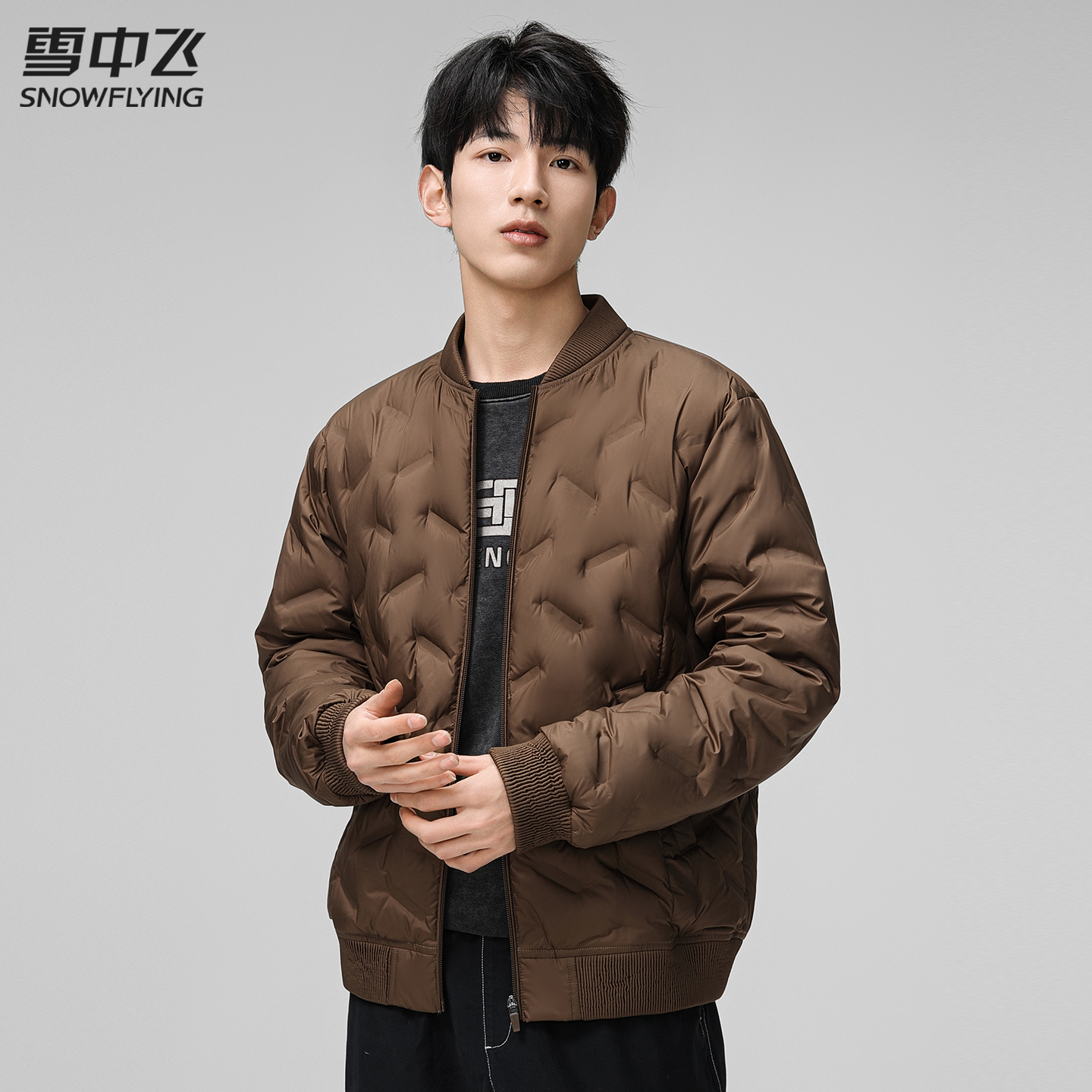 雪中飞2025冬新款男女情侣羽绒服