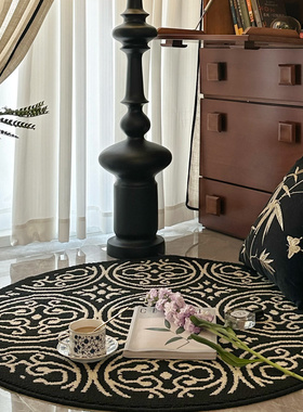 圆形地毯客厅2026新款轻奢高级感电脑椅子地垫书房脚垫卧室床边毯