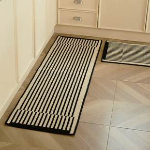 美式 长条地毯 复古厨房地垫防滑防油可擦免洗厨房专用脚垫2025新款